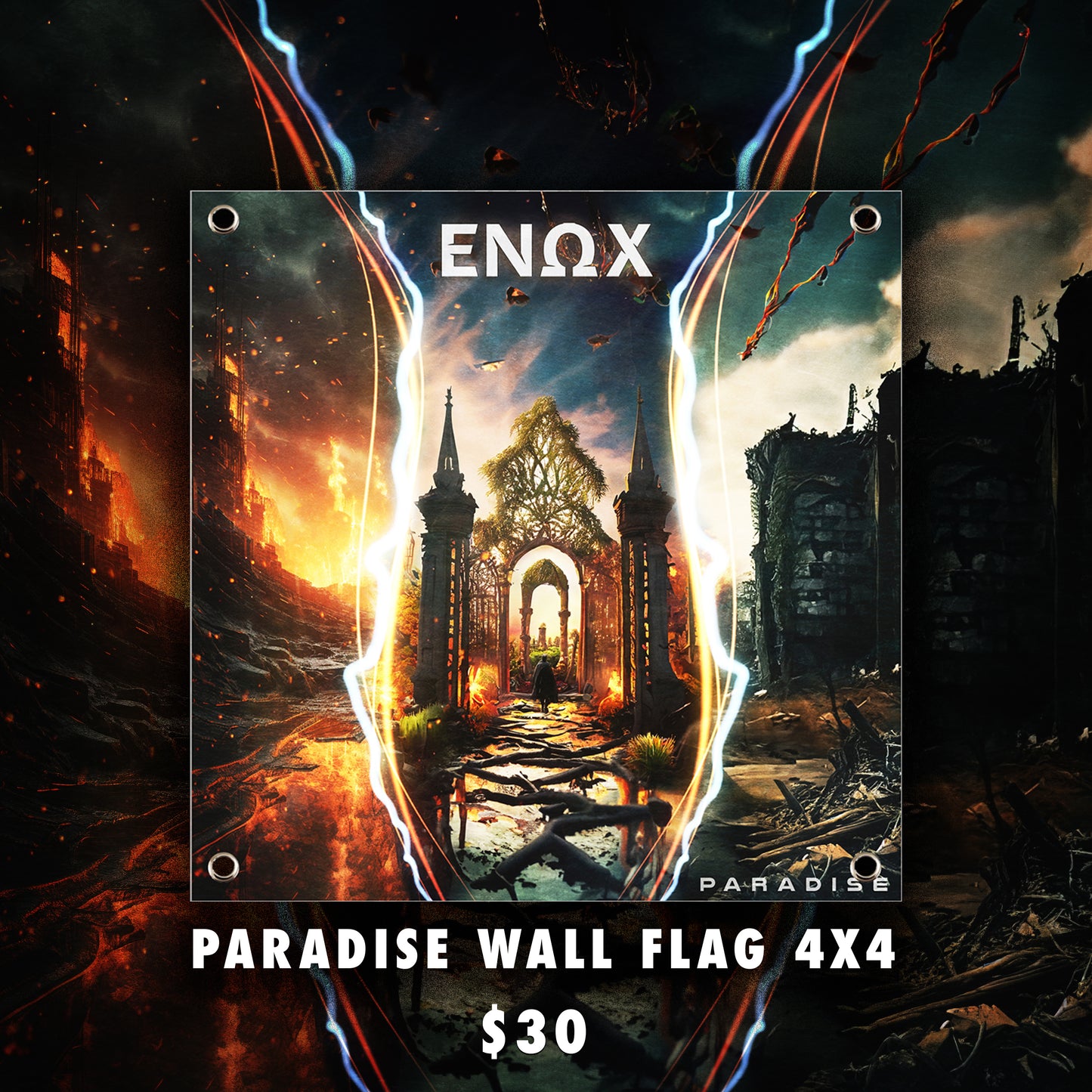 Paradise Wall Flag 4x4